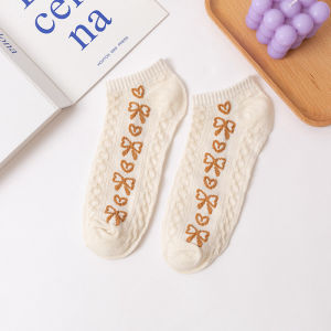 QSKS94 Kaos Kaki Pendek Wanita Ankle Socks Ala Semata Kaki