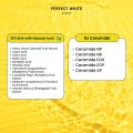 PERFECT WHITE AHA Whitening Serum for Face | 10X AHA 5X Ceramide | Whitening, Moisturizing Gentle Exfoliate | AHA Serum Wajah. 