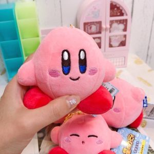 Kirby Keychain Plush Doll Toys Pendant Cartoon Soft Cotton Bag Decor Kawaii Kirby Pendant for Child Girls Gifts