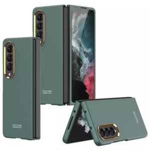 Case Samsung Galaxy Z Fold 4 Fold4 5G 2022 Matte Touch List Gold Aelection Color Hardcase