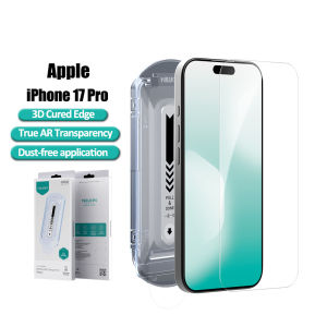 Nillkin HD Tempered Glass for Apple iPhone 17 Air 17 Pro Max 9H Hardness Screen Protector 3D Curved Edge with Dust-Free Application Tray