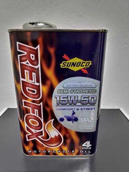 SUNOCO RED FOX SEMI SYNTHETIC 15ｗ50 スノコ レッドフォックス 20L/1缶 レース レーシングオイル サーキット バイク 2輪