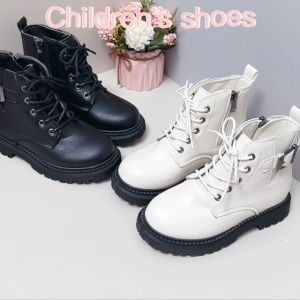 LUCKIDS kids shoes zip ankle boots for kids girl black shoes for kids boots for kids girls size 24-35