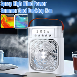 Dual-Purpose Five-Hole Spray Fan Humidification Refrigeration Spray Fan Desktop Spray Fan