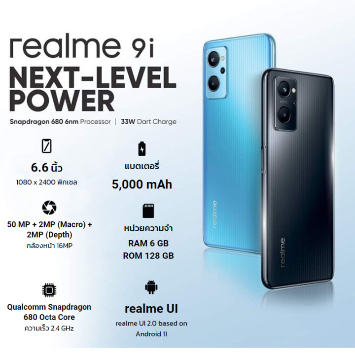 Realme Mobile 9i 4GB RAM 64GB Storage, Qualcomm Snapdragon 680