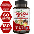 Biofinest Tongkat Ali 500mg - Maca Root Horny Goat Weed Saw Palmetto Tribulus L Arginine - Energy Stamina Vitality Endurance - Longjack (Eurycoma Longifoli) Extract Male Enhancement Supplement - Made in USA (180 Veg. Capsules). 