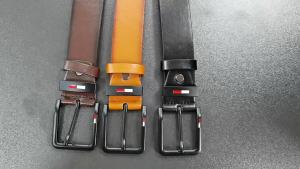Mens PU Leather Alloy Pin Square Buckle Belt BusinessLeisure Belts 2024 Fashion Black Coffee Brown WaistBelts for Men