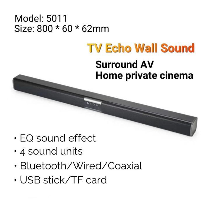 TV Speaker Soundbar Bluetooth Version Wireless Connection with