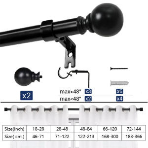 144inch Adjustable Curtain Rod For Window Roman Rod Extendable Curtain Rod Roman Rod Modern Curtain Rod djustable