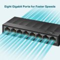 TP-Link Official | LS1008G | 8-Port 10/100/1000Mbps Desktop Network Ethernet Switch Hub for Internet. 