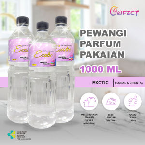Parfum Laundry aroma EXOTIC SEGAR/FLORAL Pewangi setrika Pakaian 1 Liter WANGI BERKUALITAS