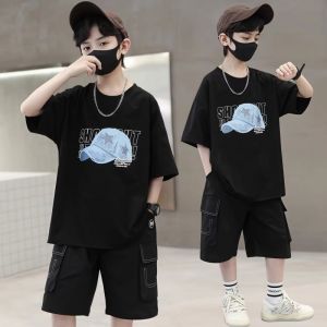 New T shirt For Kids Boy 6-12yrs Print Top For Kids Boy Short Sleeve Korean OOTD For Kids Boys