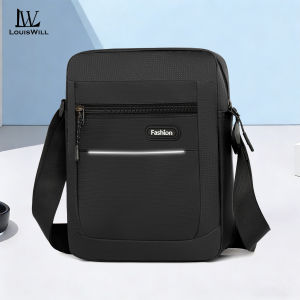 LouisWill Mens Shoulder Bag Waterproof Messenger Bag Leisure Sport Street Bag Phone Bag Travel Bag Business Bag Large Capacity Cross Body Bag Lightweight Casual Bag Sling Bag
