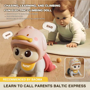 Early Learning Crawling Toys Infant Crawling Toy Baby Musical Toy Learns To Crawl Raise Head Toys With Music Early Educational Development Mainan Bayi Puzzle Toys  learn crawling guidance Learning to speak