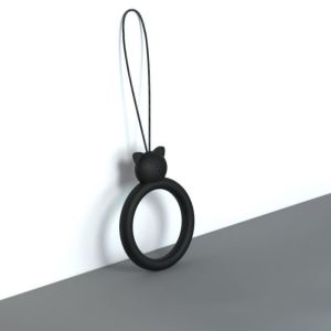 MYSNIA แมวการ์ตูนแมว แหวนนิ้วมือจี้โทรศัพท์มือถือ ซิลิโคนทำจากซิลิโคน ป้องกันการสูญหาย สายคล้องโทรศัพท์สั้น เชือกสำหรับแขวน นุ่มนุ่มๆ จี้แหวนซิลิโคน U Disk แขวน