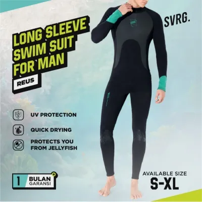 Reus Long Sleeve Diving Suit for Men - Baju Diving & Berenang Pria