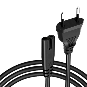 2 Pin Prong Cable European Standard LED Light Supply PVC Cord For Gaming Consoles Game Systems