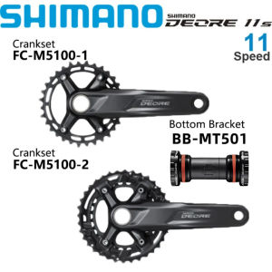 Shimano Deore M5100 Crankset 1x11 2x11 Speed 170MM 175MM 30T 32T 36-26T Mountain Bike MTB Arm Crank Original Bicycle Crankset