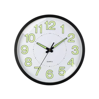 Đồng Hồ Treo Tường 12 Inch 30cm Phát Sáng Trong Bóng Tối Kim Loại Chống Ồn Đồng Hồ Quartz Đơn Giản Phong Cách Sáng Tạo Dùng Cho Phòng Ngủ Và Phòng Khách Thiết Kế Hiện Đại Dễ Đọc Giờ