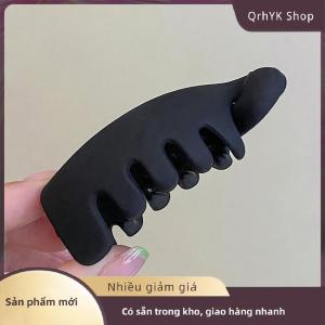 Hàng có sẵn✨ Frosted cao ponytail Clips rắn màu chuối Clip phụ nữ tóc phong cách phụ kiện thời trang ponytail barrettes tóc vuốt kẹp tóc