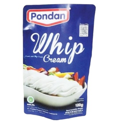 Pondan Whip Cream 100gr Premiks untuk Whip Cream