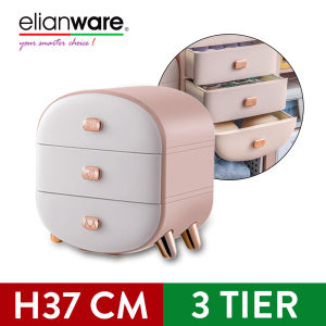 Elianware 3 Layer Portable Wardrobe Underwear Bra Inner Tudung Sarung Organizer Storage Box with Compartment