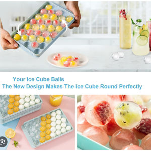 Cetakan Jelly Es Batu 33 Slot MINI Cetakan Plastik Warna Random