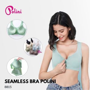 LICHENES - POLINI Seamless Bra Tanpa Kawat Kancing Depan BRA 8815