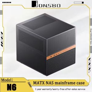 JONSBO N6 MATX NAS Case Network Storage Server Chassis Supports 9 hard drive slots Dual Power Supply 240 Water Cooling