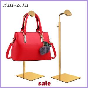 Kui-Min Adjustable Polished Hanging Bag Handbag Shelf Display Stand Purses Handbag Holder Rack Organizer Stand Storage
