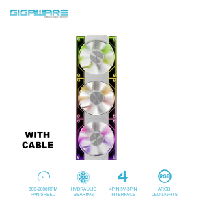 Jungle Leopard Interstellar V3 ARGB 3Pin PWM 12cm Fan / Splicing / Building Block Fan PC Case Fan