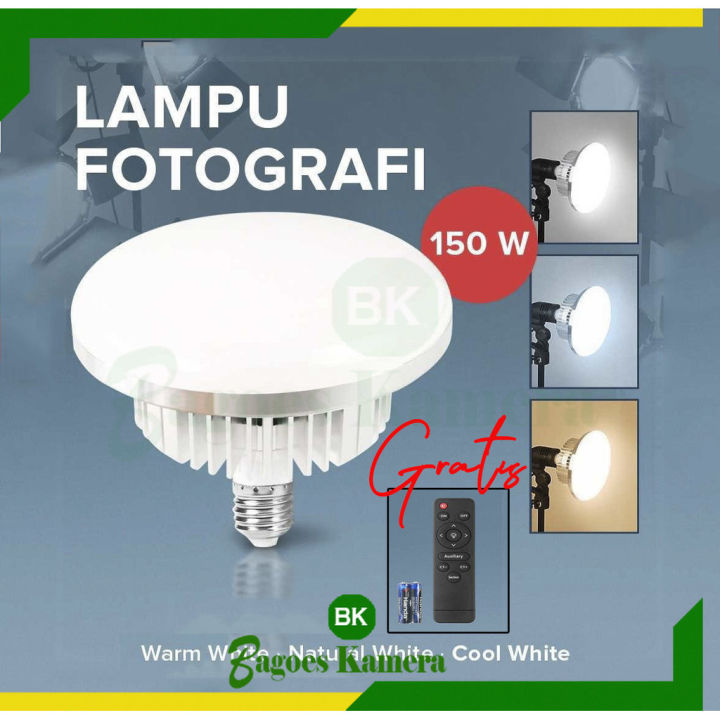 BK] Lampu Bohlam Lampu Fotografi 150W 85W E27 Photography Fill