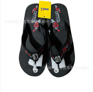 Free Shipping New Ethnic-Style Summer Wedge-Heeled Flip-Flops Fashionable Beach Sandals And WomenS Beach Shoes