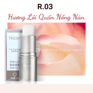 Nước Hoa Khô Dạng Sáp Nicor Không Cồn Thơm Lâu Hương Dịu Nhẹ Thỏi Sáp Thơm Bỏ Túi Không Gây Kích Ứng Da Lưu Hương Lâu TIDO TI DO