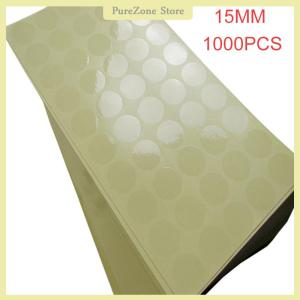 [PureZone] 1000 15MM clear round sticker round transparent labels circle PVC Sealing labels