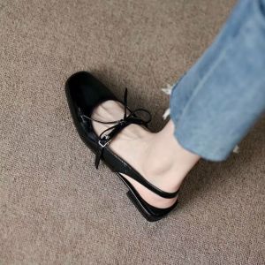 Gs28 Sepatu Wanita Gesper Pita Hak 2Cm MS.05 / Sandal Heels Wanita 2cm Korean Stlye
