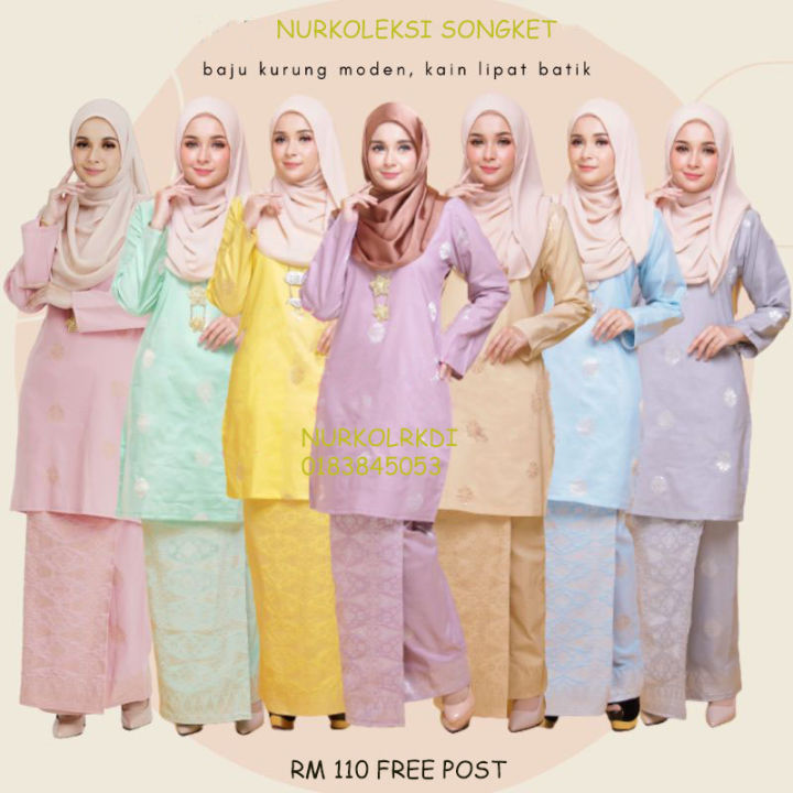 Baju Kurung Moden Songket Tenun Hot Selling S Xxl Lazada