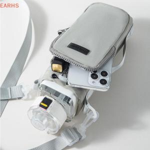 EOY กระเป๋าใส่ขวดน้ำแบบพกพาพร้อมสายคล้องไหล่ปรับได้ปลอกหุ้มถ้วยสุญญากาศเก็บความร้อน