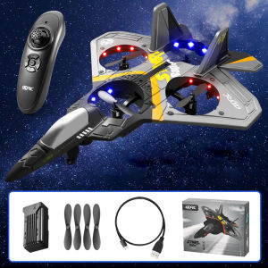 V27 RC Airplane Toy Fighter Impact Resistant Remote Control Airplane Model Foam Anti-Collision Protection Aircraft Glider Toys Plane Gift Drone