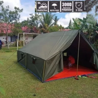 Tenda Pramuka outdoor custom 3x4 + sablon
