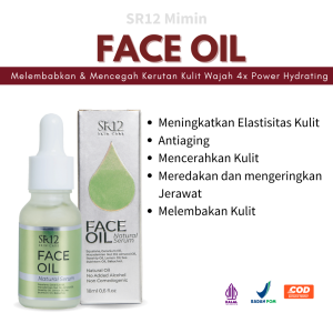 SR12 Face Oil Natural Serum Melembabkan Menutrisi Kulit Antiaging dan Mencerahkan Kulit