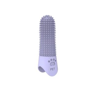 DOOUR 1Pcs Silicone Dog Toothbrush 360° Soft Finger Toothbrush Mouth Cleaner for Dogs Cats