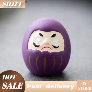 SDJZT Nhật Bản Gốm Daruma Búp Bê Thủ Công May Mắn Quyến Rũ Tài Trang Trí Cảnh Quan Trang Trí Nội Thất Thu Nhỏ Phụ Kiện Quà Tặng