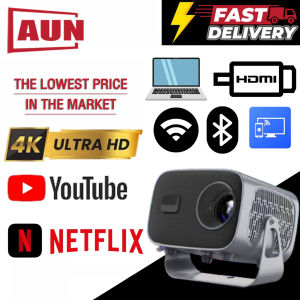 AUN【Electric Focus】A11High brightness 10000 lumens android projector 4k ultra hd with wifi and bluetooth in cinema portable movie mini projector for phone for laptop eroc max projector screen wanbo xiaomi smart wireless projector