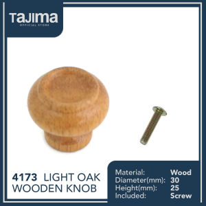 Tajima 4173 1PC 30MM Round Wood Unfinished Cabinet Furniture Drawer Knobs Pulls Handles
