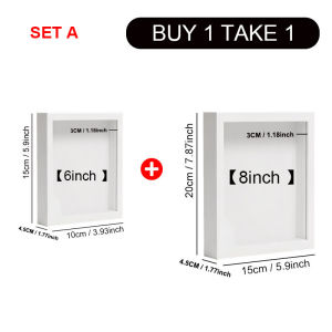 Medal&Blind Wood Frame Display Case Box - Dried Flowers Acrylic Transparent Display Shadow Box Frame