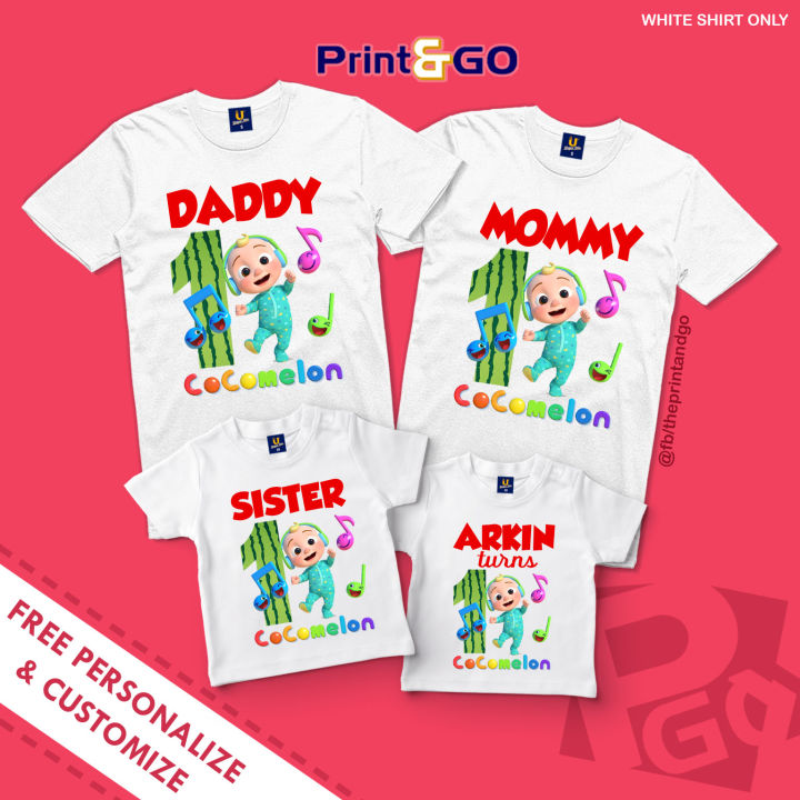 sold per piece)cocomelon theme design birthday family birthday