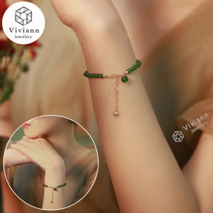 Viviann 【Big discounts!!】Original Chrysoprase Bracelet Custom Vintage Delicate Adjustable Bracelet For Women Gift jade beads Charm Bracelets & Bangles green jade Bracelet For Women beads pendant