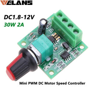 30W 2A DC 1.8V -15V PWM Motor Speed Controller Regulator Low Voltage Fan Speed Control Switch PWM Adjustable Drive Module 5V 12V