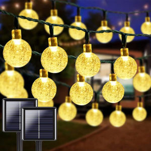 ถูกเปลี่ยนแปลงไฟประดับปีใหม่ 20/50/100 LED ไฟตกแต่ง โซล่าเซลล์ ไฟกระพริบ แต่งสว ไฟแต่งสวน ไฟวินเทจ ไฟคริสต์มาส ไฟกระพริบ